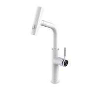 TYMYW Robinet de Cuisine avec Douchette Extractible avec 3 Modes Rotatif À 360° Mitigeur Cuisine Cascade À Poignée Unique,Blanc