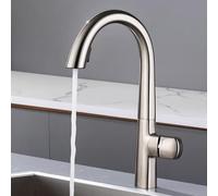 TYMYW Robinet de Cuisine avec Douchette Extractible Poignée Unique Rotatif À 360° Mitigeur Cuisine avec 2 Modes de Douchette,Chromé