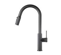 TYMYW Robinet de Cuisine Douchette Extractible Pivotant À 360° Robinets D'Évier de Cuisine avec 3 Douchette Modes Gray