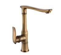 TYMYW Robinet de Cuisine Retro Pivotant À 360 ° Robinet Mitigeur Cuisine Laiton À Poignée Unique Monotrou,Rétro