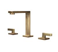 TYMYW Robinet Mitigeur Salle de Bain 3 Trous Robinet Lavabo 2 Poignée 3 Trous Type Divisé en Laiton Pour Salle de Bain,Rétro