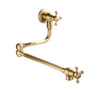 TYMYW Robinet Mural Retro Cuisine Eau Froide Uniquement Robinet de Remplissage de Casserole Pliable Bras Pivotant À Double Joint