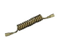TYMYW Tuyau de Douche Flexible, Télescopique À Ressort, Interface En Acier Inoxydable, Spirale, Pour Pulvérisateur, Bidet de Toilette, Or, 118,11 Pouces
