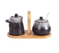 TYMYYS Ensemble Crème Et Sucre Pour Café Bar, Ensembles Crémier Et Sucre, Ensemble Sucrier Et Crémier, Ensemble De Service à Café Dégradé-F-Pot à lait et pot à sucre