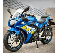 TYNBV Modèle de Collection 1/12 pour Modèle De Moto pour Suzuki GSX-250SR Jouet Sonore Et Lumineux Cadeau Statique Moulé sous Pression(Turquesa)