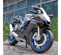 TYNBV Modèle de Collection 1/12 pour Y-AMAHA YZF-R1M 60th pour Anniversaire Moto Modèle Jouet Voiture Collection(with Foam Box)