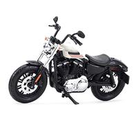 TYNBV Modèle de Collection 1:18 2018 pour Harley Quarante-Huit 48 Véhicules Spéciaux Moulés sous Pression Loisirs De Collection Moto Modèle Jouets(White)