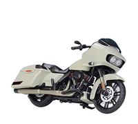 TYNBV Modèle de Collection 1:18 pour Harley pour Davidson 2018 CVO Road Glide Modèle De Moto en Alliage Préfabriqué Collection Jouet pour Cadeau(White)