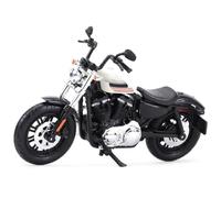TYNBV Modèle de Collection 1:18 pour Harley pour Davidson 2018 Quarante Huit 48 Moto Spéciale Modèle en Métal Collection Simulation Diecasts Cadeaux pour(White)