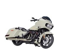 TYNBV Modèle de Collection 1/18 pour Harley pour Davidson CVO Road Glide 2018 Alliage Moto Modèle Souvenir Jouet À Collectionner Moulé sous Pression(White)