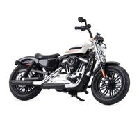 TYNBV Modèle de Collection 1/18 pour Harley pour Davidson Quarante Huit 48 Spécial 2022 Modèle De Moto, Véhicules Moulés sous Pression, Jouets Collection(White)