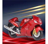 TYNBV Modèle de Collection 1/18 pour Suzuki pour Hayabusa GSX-1300R, Véhicules Moulés sous Pression, Loisirs De Collection, Motos Miniatures, Jouets(Rosso)