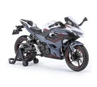 TYNBV Modèle de Collection Collection Son Et Lumière De Course 1:12 pour Kawasaki pour Ninja 400, Modèle Moto Jouet en Métal Moulé sous Pression(Grey)