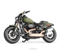 TYNBV Modèle de Collection Jouet De Simulation en Alliage Métallique Street Race 1/18 pour Harley pour Davidson Fat Bob 114 2022 Modèle Moto(Green)