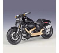 TYNBV Modèle de Collection Jouet De Simulation en Alliage Métallique Street Race 1/18 pour Harley pour Davidson Fat Bob 114 2022 Modèle Moto(Nero)