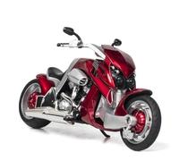 TYNBV Modèle de Collection Modèle De Moto Course en Alliage pour Y-AMAHA Tyrannosaurus 1:12, Simulation Rue, Collection Sons Et Lumières(Rosso)