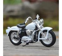 TYNBV Modèle de Collection Modèle De Moto en Alliage, Jouet Simulation, Voiture pour Harley pour Davidson K 1/18, 1952(White)