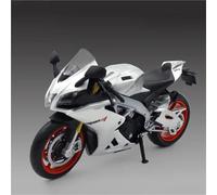 TYNBV Modèle de Collection Modèle De Moto en Alliage Moulé sous Pression pour Aprilia RSV4 RR1000, Échelle 1:12, Jouet, Volant Avant, Voitures Miniatures, Ornements Collection(Grey)