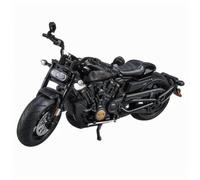 TYNBV Modèle de Collection Modèle De Moto en Alliage Moulé sous Pression, Simulation Sonore Et Lumineuse, Cadeau d'anniversaire, 1:12, pour Harley, pour Davidson, pour Sporter S(Nero)