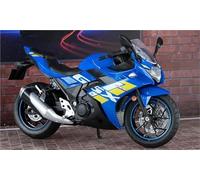 TYNBV Modèle de Collection Modèle De Moto Miniature en Alliage Moulé sous Pression À L'échelle 1:12, Jouet Sonore Et Lumineux, Cadeau pour Suzuki GSX-250R(Turquesa)