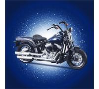 TYNBV Modèle de Collection Modèle De Moto Moulé sous Pression Statique en Alliage pour Harley FLSTSB Cross pour Bones 2008, Échelle 1:18