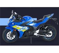 TYNBV Modèle de Collection Modèle Réduit De Moto Course en Alliage Moulé sous Pression À L'échelle 1/12, Sport Urbain, Son Et Lumière, Jouet Cadeau pour Suzuki GSX-250SR(Turquesa)