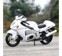 TYNBV Modèle de Collection Modèle Réduit De Moto Miniature en Alliage Moulé sous Pression À L'échelle 1/18, Jouet Cadeau pour Suzuki pour Hayabusa GSX-1300R(White)