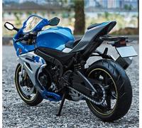 TYNBV Modèle de Collection Modèle Réduit De Moto Motocross 1/12, Jouet Collection, Cadeau, Moulage Statique sous Pression pour Suzuki GSX R1000R(Turquesa)