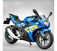 TYNBV Modèle de Collection Modèle Réduit De Moto Moulé sous Pression en Alliage À L'échelle 1:12, Jouet Son Et Lumière, Cadeau Tout-Terrain pour Suzuki GSX250R(Turquesa)