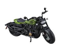 TYNBV Modèle de Collection Modèle Réduit De Moto pour Harley pour Davidson pour Sporter S 1/12, Simulation Sonore Et Lumineuse, en Alliage Moulé sous Pression, Cadeau d'anniversaire(Green)