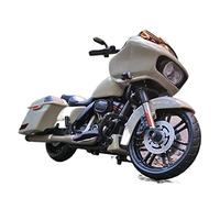 TYNBV Modèle de Collection pour Harley pour Davidson 2018 CVO Road Glide Alliage Moto Modèle Cadeau d'anniversaire Jouets Voiture Collection 1/18(White)