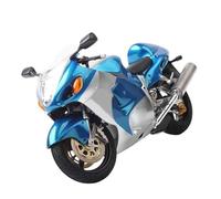 TYNBV Modèle de Collection pour Suzuki Hayabusa GSX 1300R 1:12 Simulation Moto Modèle Assemblage Jouets Ornements d'anniversaire