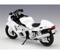 TYNBV Modèle de Collection pour Suzuki pour Hayabusa GSX-1300R Simulation Alliage 1/18 Modèle De Moto Jouet Voiture(White)