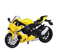 TYNBV Modèle de Collection pour Y-AMAHA YZF-R1 Alloy Die Cast Maquette De Moto Cadeau d'anniversaire Jouets Collection Voiture 1:18(Yellow with Box)