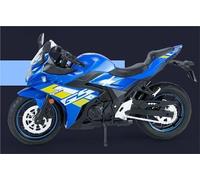TYNBV Modèle de Collection Simulation De Moto À L'échelle 1:12, Cadeau Collection, Présentoir pour Suzuki GSX-250R(Turquesa)