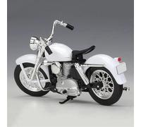 TYNBV Modèle de Collection Simulation De Moto Moulé sous Pression, Collection Modèles pour, Cadeau 1:18 pour Harley pour Davidson 1952 K(White Foam Box)