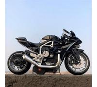 TYNBV Modèle de Collection Simulation De Moto Moulée sous Pression, Collection Modèles, Cadeau d'anniversaire, 1/12 pour Kawasaki Ninja H2R(Black Foam Box)