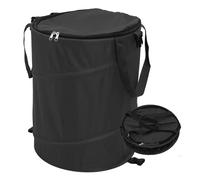 TYNJKJDM Sac Jardin Dechets Verts 2X 500L,Pliables et réutilisables,étanche Grande Sacs avec Poignées et Couvercle pour Mauvaises Herbes Feuilles et Rangement(3pcs Without Cover,67x84cm)