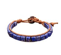 TYNXK Bracelet à Perles Bracelets en cuir multicolores de style ethnique, perles gitane réglables, for femmes et hommes, bijoux fête(Color-05)