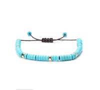 TYNXK Bracelet à Perles Mini bracelet 2 x 4 mm for femme et homme, pendentif en pierre d'agate, tissage de yoga, prière, bijoux, boutique cadeaux(Color-11)