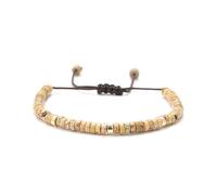 TYNXK Bracelet à Perles Mini bracelet 2 x 4 mm for femme et homme, pendentif en pierre d'agate, tissage de yoga, prière, bijoux, boutique cadeaux(Color-03)