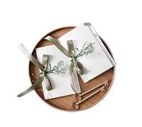 TYNXK Cartes de vœux de mariage manuscrites élégantes for les mariés - Système forestier - Célébration simple(Color-03)