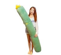 TYNXK Coussin Allongé Oreiller de Corps cylindrique Mignon for Dormir sur Le côté, Doux et Confortable for la Grossesse, avec Maintien des Jambes, Amovible Lavable(Green01,180cm)