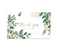 TYNXK Lot de 10 à 30 cartes de remerciement avec motif floral for petites entreprises, carte d'appréciation exquise, décoration cadeau 9 x 5,4 cm(Color-06,30PCS)