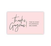 TYNXK Lot de 10 à 30 cartes de remerciement avec motif floral for petites entreprises, carte d'appréciation exquise, décoration cadeau 9 x 5,4 cm(Color-15,30PCS)