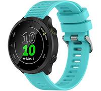 Tyogeephy Bracelet Compatible avec Garmin Forerunner 55 20mm Souple Silicone Remplacement Bracelet pour Forerunner 158/645/venu Sq/Watch Active 2/Galaxy watch 42MM