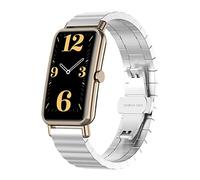 Tyogeephy Bracelet Compatible avec Huawei Watch Fit Mini Smartwatch Solid Acier inoxydable Bracelet Link Metal pour Huawei Watch Fit Mini Accessories
