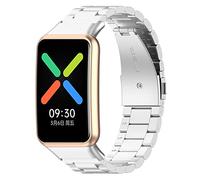 Tyogeephy Bracelet Compatible avec OPPO WATCH FREE, Acier inoxydable Métal Bracelet Sport Remplacement Compatible avec OPPO WATCH FREE Bracelet