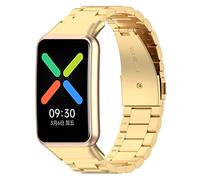 Tyogeephy Bracelet Compatible avec OPPO WATCH FREE, Acier inoxydable Métal Bracelet Sport Remplacement Compatible avec OPPO WATCH FREE Bracelet