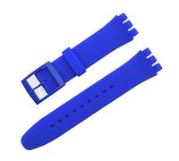 Tyogeephy Bracelet Compatible avec Swatch 16mm 17mm 19mm 20mm, Bande de Remplacement en Silicone Souple Sport Strap pour Swatch Smart Watch